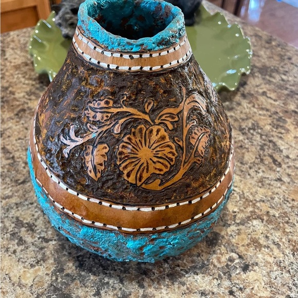 Carved Gourd bowl - Picture 1 of 3